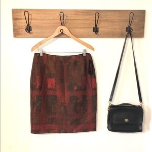 NWT Lafayette 148 New York Wool Blend Skirt